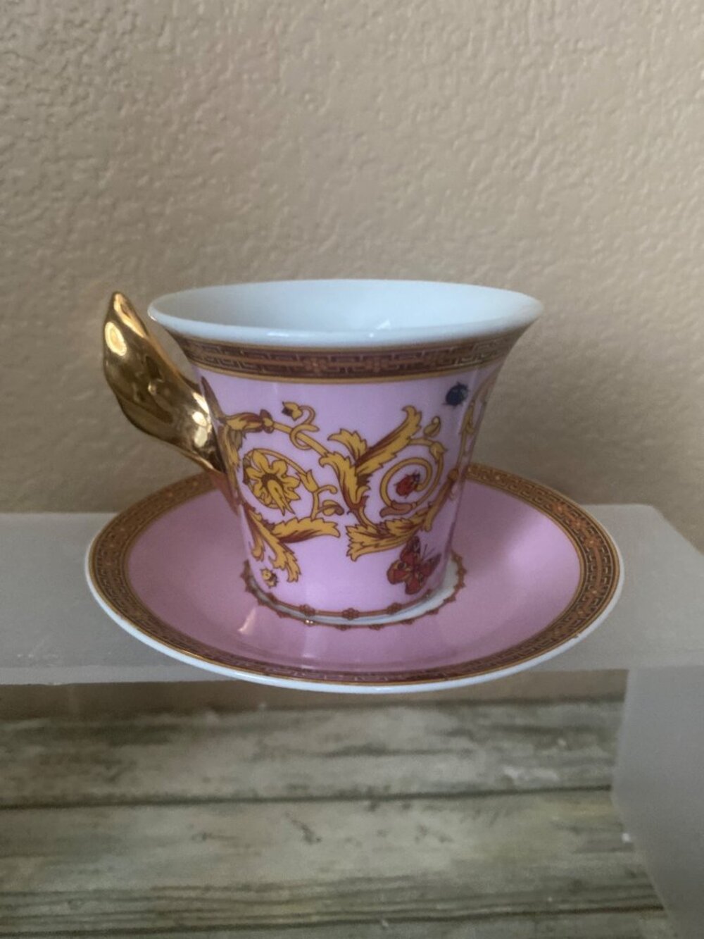 Aramco Imports Rutherford Le Jardin Italy 12Pc Espresso Cup Saucer Set w/Box Vtg - Picture 7 of 16